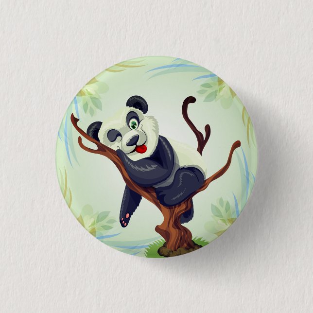 Bóton Redondo 2.54cm Botão do Urso Bonito (Frente)