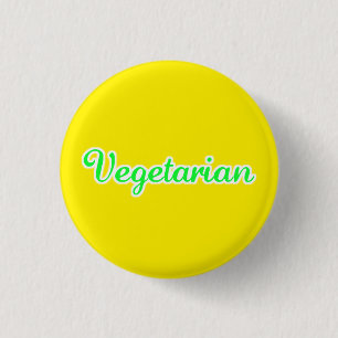 Bóton Redondo 2.54cm Botão do vegetariano