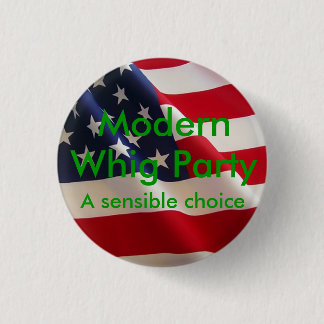 Bóton Redondo 2.54cm Botão do Whig