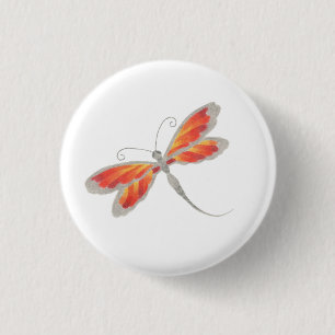 Bóton Redondo 2.54cm Botão Dragonfly