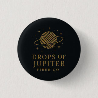 Bóton Redondo 2.54cm Botão Drops of Jupiter