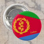 Bóton Redondo 2.54cm Botão eritreia, moda de bandeira eritreita patriót<br><div class="desc">Botões: Eritreia & Eritreia Flag - amar meu país,  viagem,  feriado,  patriotas nacionais / fãs esportivos</div>