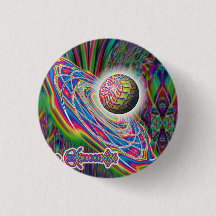 Botão estrangeiro da nave espacial