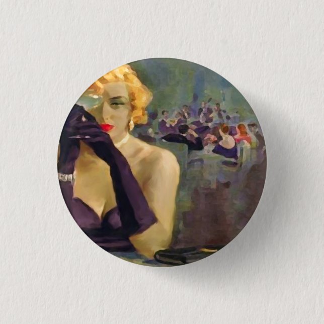 Bóton Redondo 2.54cm Botão Fatale Femme ~ (Frente)