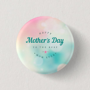 Bóton Redondo 2.54cm Botão feliz do Pin do dia das mães da melhor