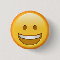 Botão feliz engraçado do emoji