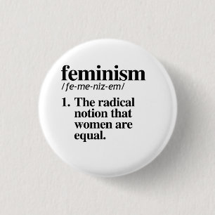 Bóton Redondo 2.54cm Botão Feminismo