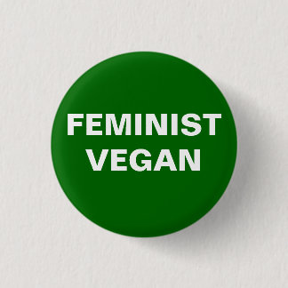 Bóton Redondo 2.54cm Botão feminista do Vegan