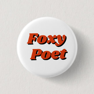 Bóton Redondo 2.54cm Botão "Foxy Poet"