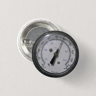 Bóton Redondo 2.54cm Botão Gage de Pressão