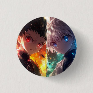 Bóton Redondo 2.54cm Botão Gráfico de Dupla Potência Duo Anime
