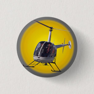 Bóton Redondo 2.54cm Botão Helicóptero / Botão Helicóptero Legal do