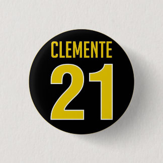 Bóton Redondo 2.54cm Botão honorário de Roberto Clemente