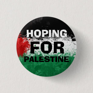 Bóton Redondo 2.54cm Botão HOPING FOR PALESTINE 