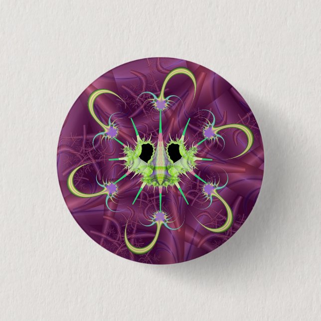 Bóton Redondo 2.54cm Botão Inseto e antivírus do Orungo (Frente)