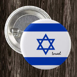 Bóton Redondo 2.54cm Botão Israel, moda de bandeira israelense patrióti<br><div class="desc">Bandeiras israelenses e israelenses - amem meu país,  viagem,  feriados,  patriotas nacionais/fãs desportivos</div>