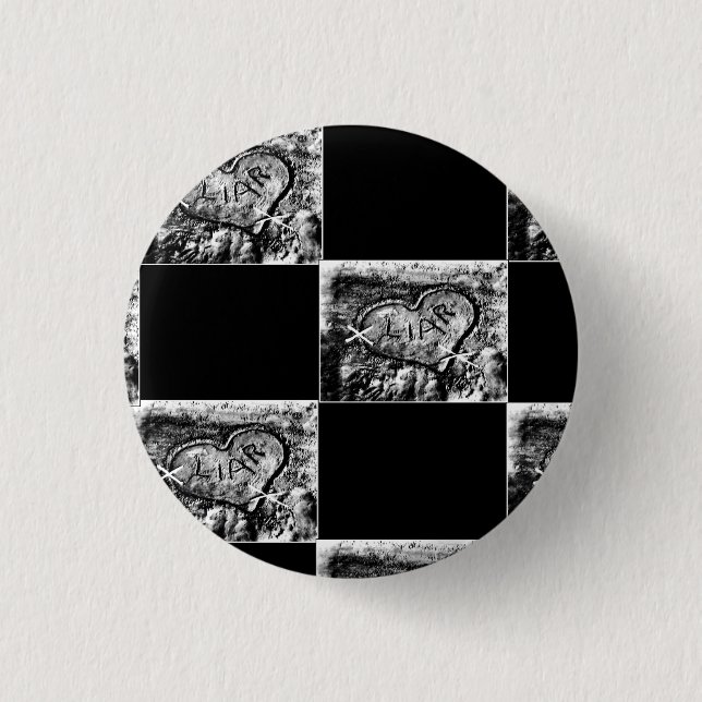 Bóton Redondo 2.54cm botão liar99 (Frente)