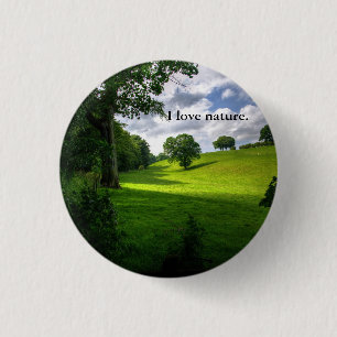 Bóton Redondo 2.54cm Botão Loving da natureza