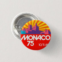Botão Monaco 75 retro vintage anos 1970