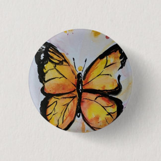 Bóton Redondo 2.54cm Botão Monarch Butterfly