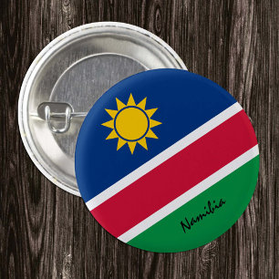 Bóton Redondo 2.54cm Botão Namíbia, moda de bandeira namibiana patrióti