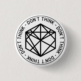 Bóton Redondo 2.54cm Botão Não Pense em Estrada