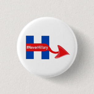 Bóton Redondo 2.54cm Botão Nunca Hillary