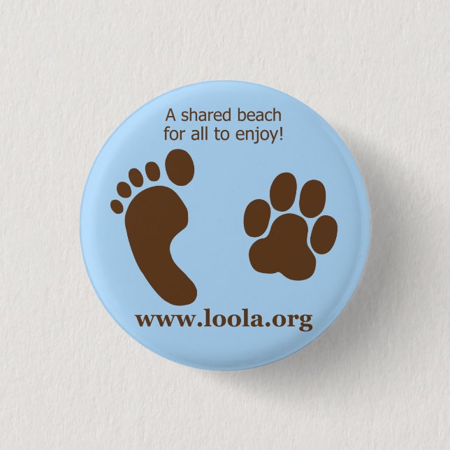 Bóton Redondo 2.54cm Botão oval do metal de LOOLAorg (Frente)