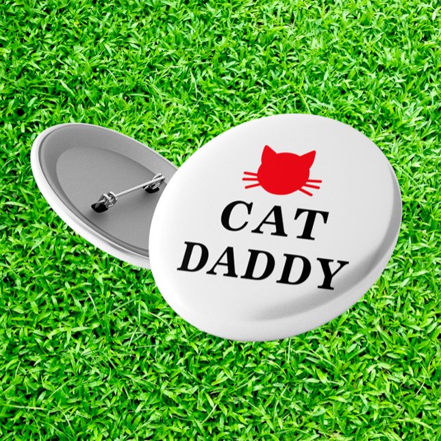 Bóton Redondo 2.54cm Botão Pai de Cat (Criador carregado)