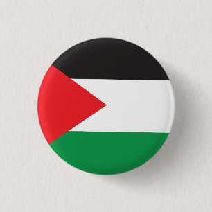 Bóton Redondo 2.54cm Botão Palestino, Bandeira Palestina Patriótica