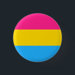 Bóton Redondo 2.54cm Botão Panorâmico<br><div class="desc">Um design simples com a bandeira pansexual. "Pan-Atração a todos os gêneros ou independentemente do sexo." - Esquemas de cores de orgulho</div>