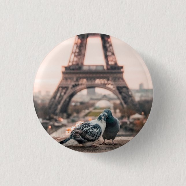 Bóton Redondo 2.54cm Botão Paris, França (Frente)
