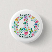 Botão Paz e Amor