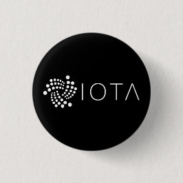 Bóton Redondo 2.54cm Botão pequeno do IOTA (preto)