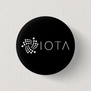 Bóton Redondo 2.54cm Botão pequeno do IOTA (preto)