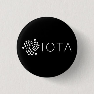 Bóton Redondo 2.54cm Botão pequeno do IOTA (preto)