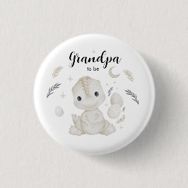 Bóton Redondo 2.54cm Botão Personalizado Avô Boho Fofo de Dinossauro