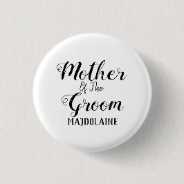 Bóton Redondo 2.54cm Botão Personalizado Mãe Do noivo