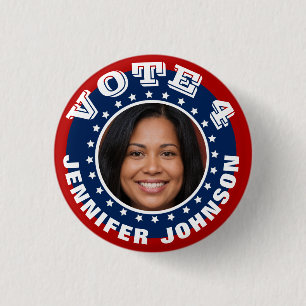 Bóton Redondo 2.54cm Botão Personalizado Modelo da Campanha Fotográfica