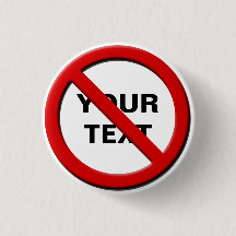 Botão Personalizado Pequeno Aviso sem Símbolo