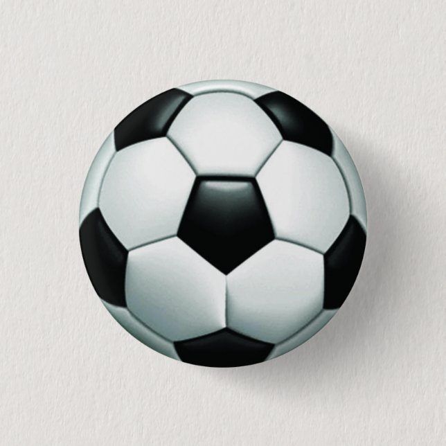 Bóton Redondo 2.54cm Botão Pinback da Bola de Futebol (Frente)
