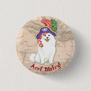 Bóton Redondo 2.54cm Botão Pirate Eskie Pinback