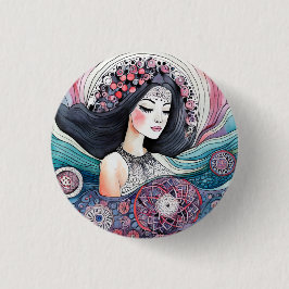 Bóton Redondo 2.54cm botão Premium Round