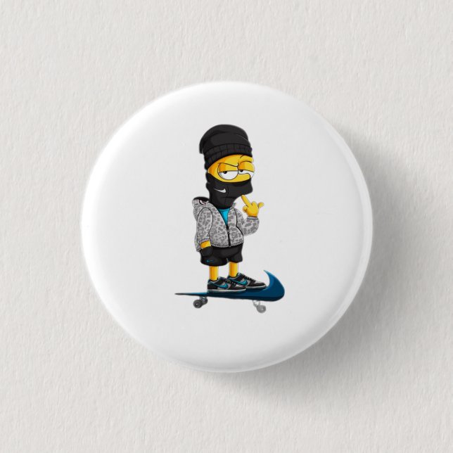 Bóton Redondo 2.54cm Botão redondo (Frente)