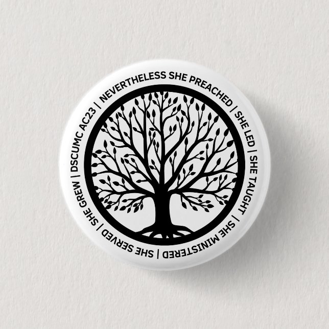 Bóton Redondo 2.54cm Botão redondo DSCUMC CSRW -Branco (Frente)