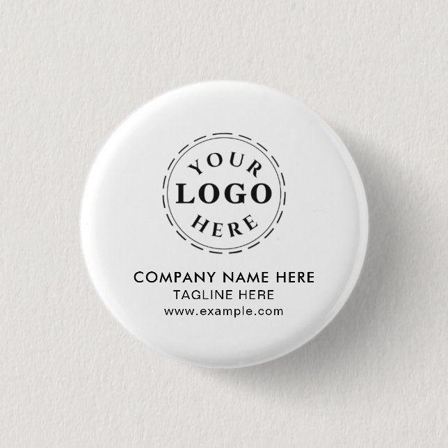 Bóton Redondo 2.54cm Botão redondo personalizado - Adicionar seu texto  (Frente)