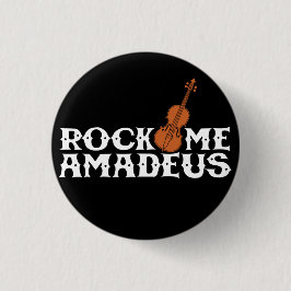 Bóton Redondo 2.54cm Botão Rock Me Amadeus Clássico Rock Music Flair