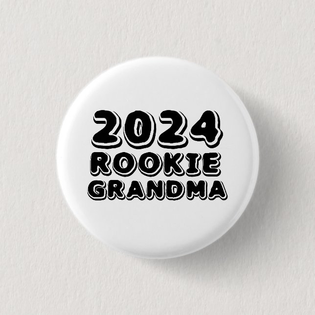 Bóton Redondo 2.54cm Botão Rookie Grandma 2024 (Frente)