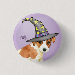 Bóton Redondo 2.54cm Botão Russell Terrier Witch Pinback