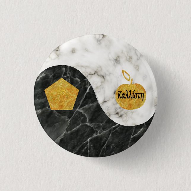 Bóton Redondo 2.54cm Botão sagrado de Chao (Frente)